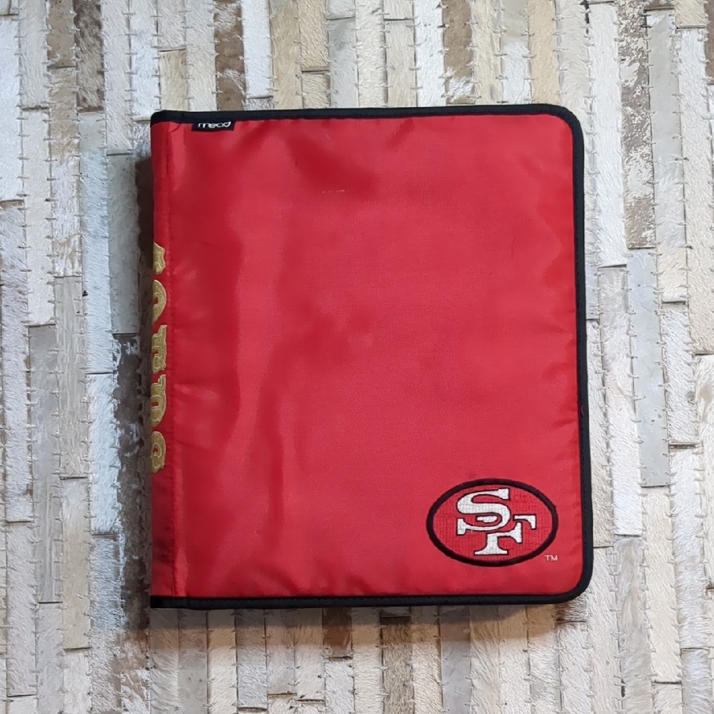 Mead Vintage 90s San Francisco 49ers Zippered Binder